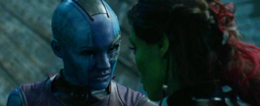 Thanos em Vingadores Guerra Infinita | Nebula e Gamora
