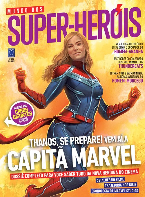 Capitã Marvel Revista revela arte inédita da heroína com o seu uniforme clássico 01