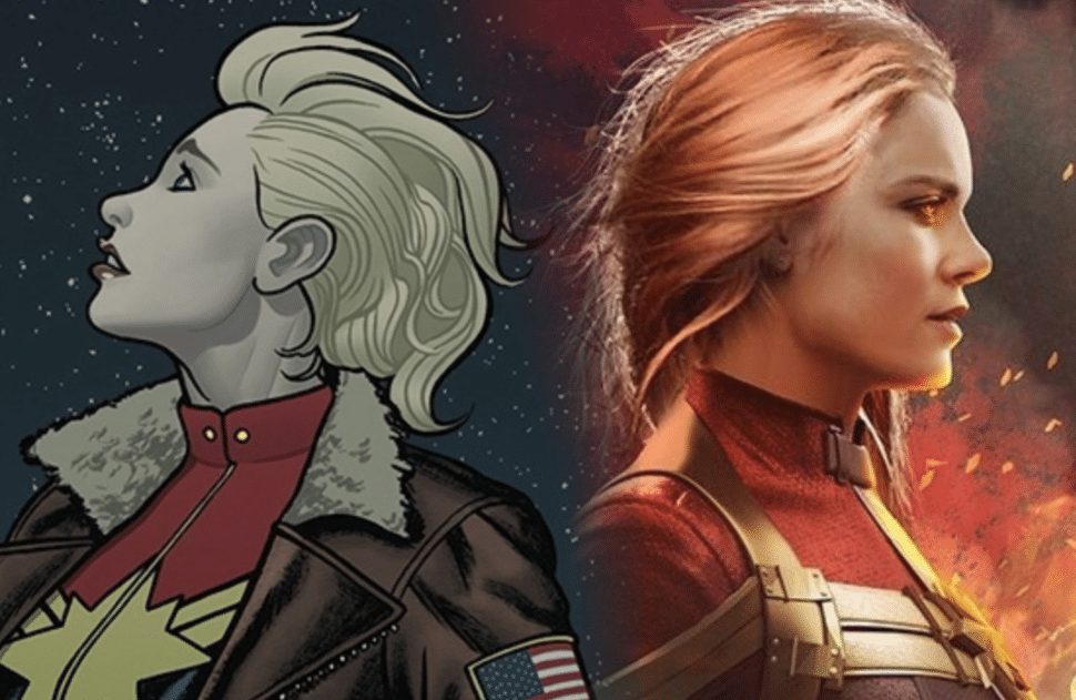 Capitã Marvel Revista revela arte inédita da heroína com o seu uniforme clássico