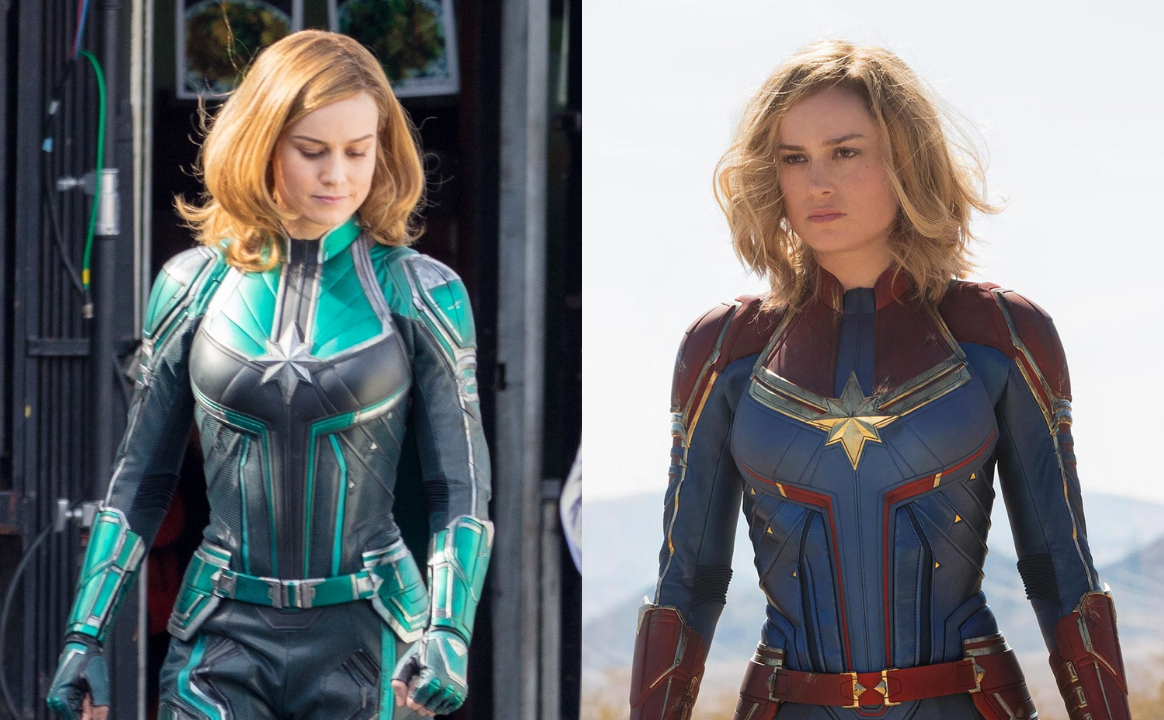 Como será a mudança de cores do uniforme da Capitã Marvel no filme