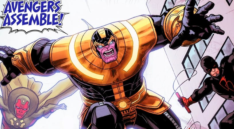 Thanos líder dos Vingadores HQ inusitada chega ao Brasil esse mês