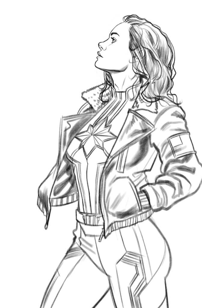Artista recria capa icônica de HQ da Capitã Marvel com Brie Larson 1