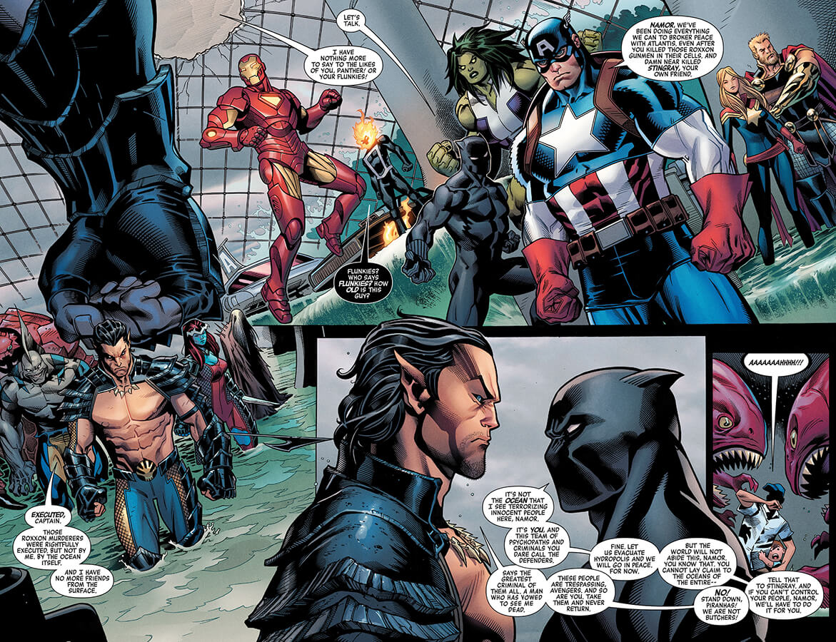 Edição 700 de Vingadores apresenta o novo membro da equipe Wolverine com a força Fênix e a revolta de Namor 01