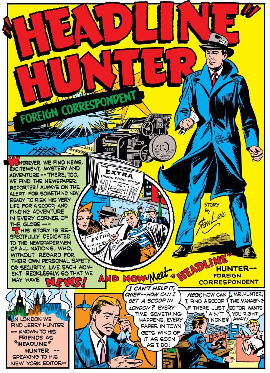 Qual foi o primeiro super-herói criado por Stan Lee Headline Hunter