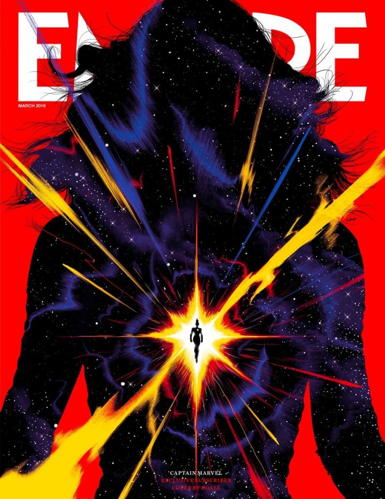 Capa Empire com Capitã Marvel