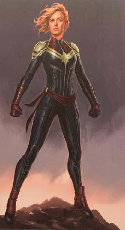 Arte conceitual pode ter revelado o novo uniforme da Capitã Marvel para Vingadores Ultimato 1