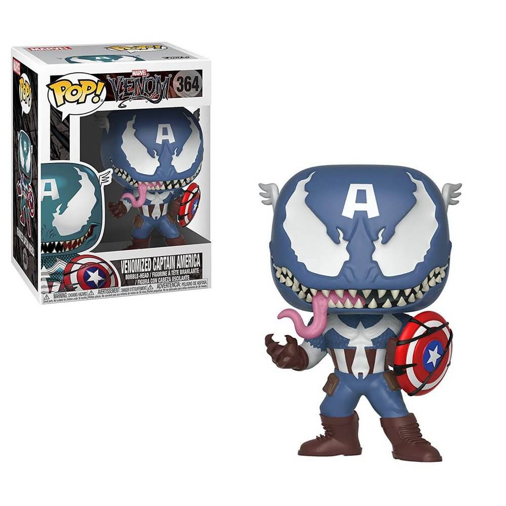 Bonecos dos Vingadores - Funko Pop - Marvel Venom - Captain America