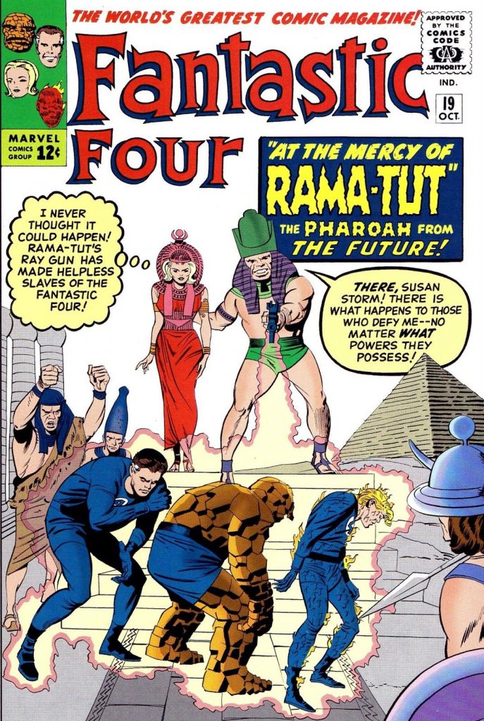 A introdução de Kang, O Conquistador em Quarteto Fantástico 19 - sob a alcunha de Rama-Tut, o Faraó do futuro